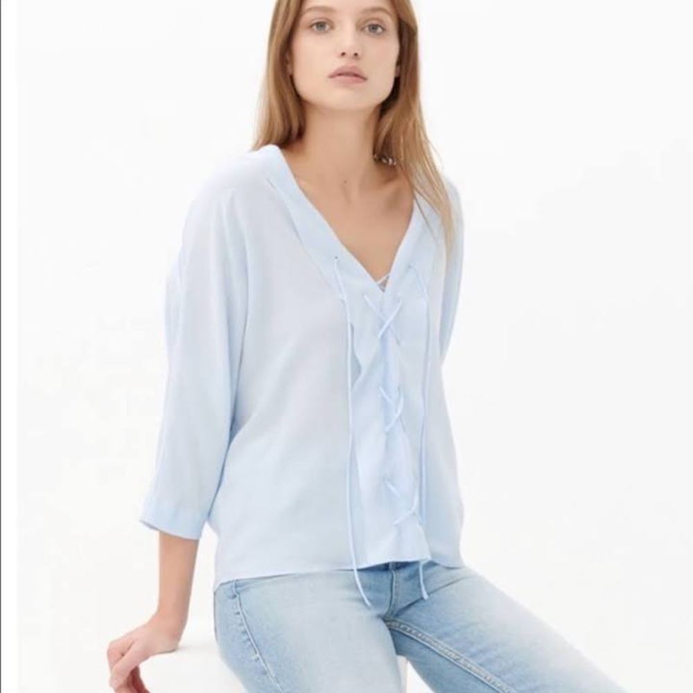 sandro 100% silk blouse